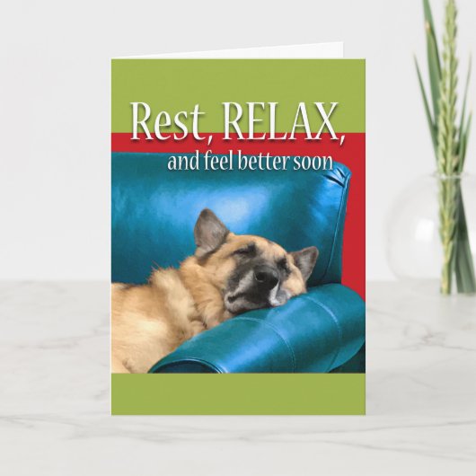 Rust, Relax, en voel zich sneller Kaart (Voorkant)
