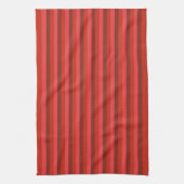 Rust rood gestreept theedoek (Verticaal)