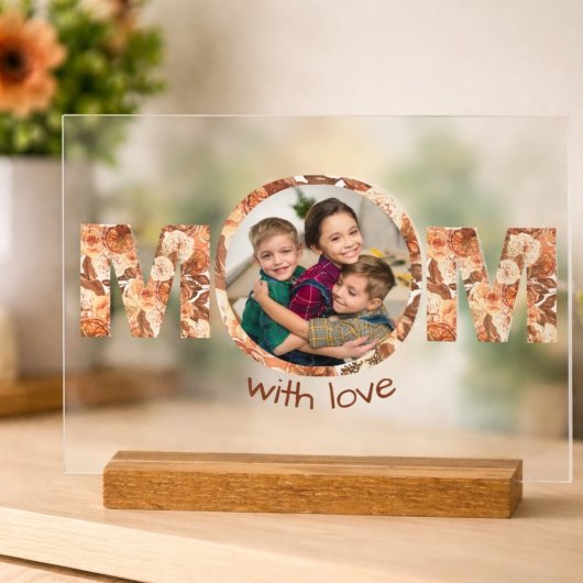 Rust Rose Custom Photo Mother's Day Gift