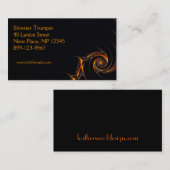 Rust spiraalvormig dubbelzijdig Visitekaartje (Voorkant / Achterkant)