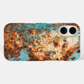 Rust Style and Blue Patina Case-Mate iPhone Case (Achterkant (horizontaal))