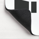 RUST Symbool Zwart op Clear Muismat (Hoek)