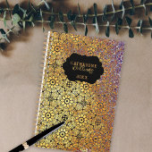  Rust Textured Damask Bloempatroon Planner