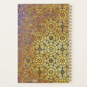 Rust Textured Damask Bloempatroon Planner (Achterkant)