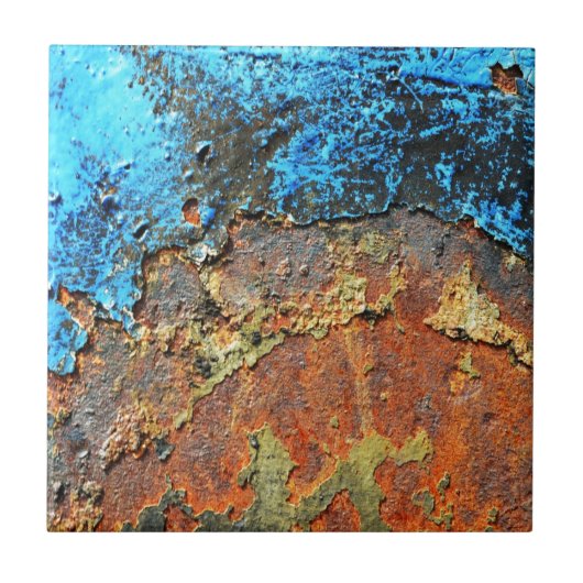 Rust Textured metall Tegeltje (Voorkant)