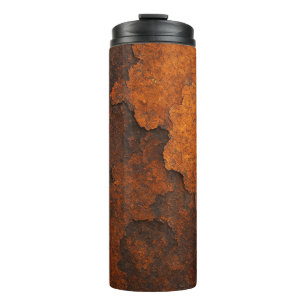 Rust Textuur Grunge Achtergrond Metalen Ontwerp Thermosbeker