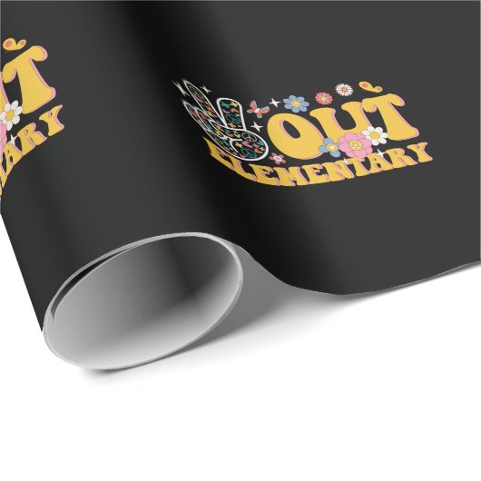 Rust uit Elementary Groovy Laatste dag van de scho Cadeaupapier (Rol Hoek)