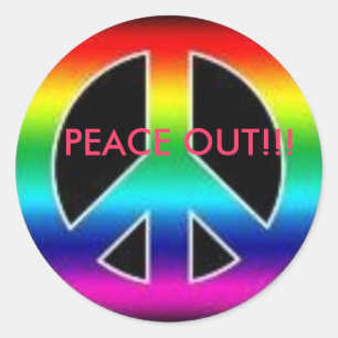 Rust uit geweldige sticker!! ronde sticker