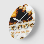 Rust uit of Draag uit Rust Art - Koel uniek Ronde Klok (Hoek)