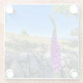 Rust van het Engelse platteland Glazen Onderzetter (Achterkant)