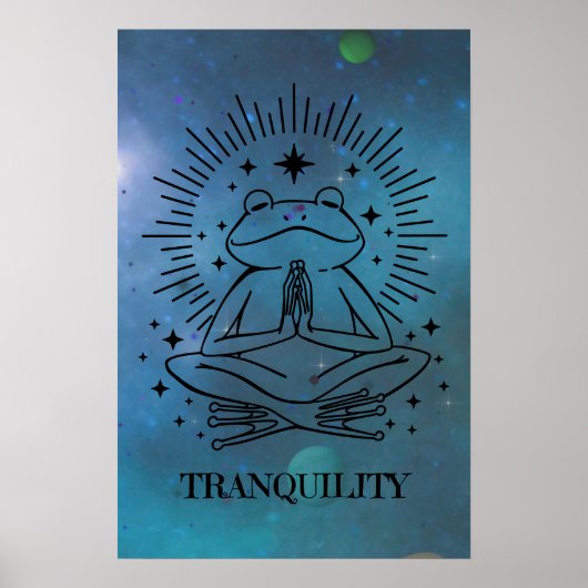 Rust Yoga Kikker Poster (Voorkant)