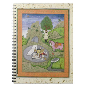 Rustam die de Witte Maan doodde, illustratie van Notitieboek