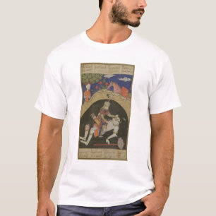 Rustam slaapt het Witte Div van Mazandaran, illust T-shirt
