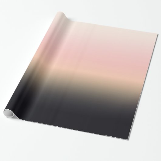  RustBlack tot Roze gradiënt Ombre Cadeaupapier (Uitgerold)