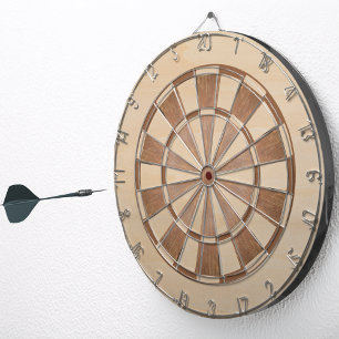 Rustbruin hout klassieker dartbord