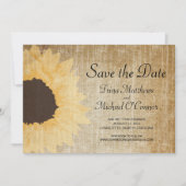 Rustc Zonnebloem Bewaar de Datum Kaart (Voorkant)