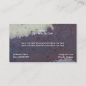 Rustd, corrosief metaal, textuur aangepast visitekaartje (Achterkant)