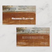 Rustd, corrosief metaal, textuur aangepast visitekaartje (Voorkant / Achterkant)