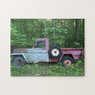 Rusted Antiek Pickup Truck in de Bossen Legpuzzel