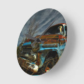 Rusted Apache Ronde Klok (Hoek)