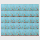 Rusted Blue Metal: gestructureerde muur. Cadeaupapier (Vlak)