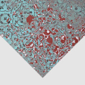 Rusted Copper Patina Cement Textured Damask Tissuepapier (Detail)