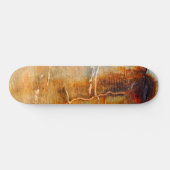 Rusted Grey Concrete Urban Textured Abstact Skateboard (Horizontaal)