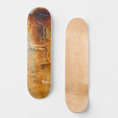 Rusted Grey Concrete Urban Textured Abstact Skateboard (Voorkant)