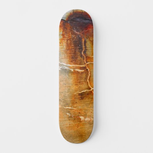 Rusted Grey Concrete Urban Textured Abstact Skateboard (Voorkant)