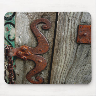 Rusted Hinge Wood Grain Mousepad Muismat