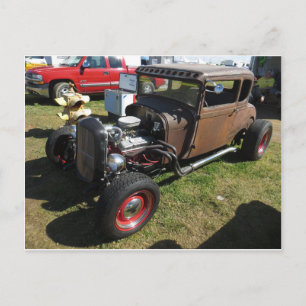 Rusted Hot Rod Briefkaart