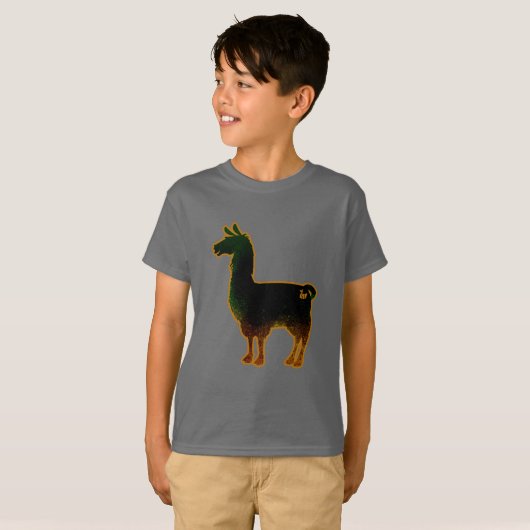 Rusted Llama Kinder T-Shirt (Voorkant volledig)