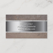 Rusted Metal | Metaal Visitekaartje (Achterkant)