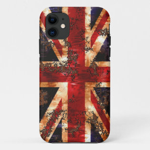 Rusted Patriotic United Kingdom Flag iPhone 11 Hoesje