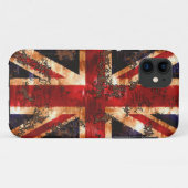 Rusted Patriotic United Kingdom Flag Case-Mate iPhone Case (Achterkant (horizontaal))