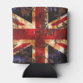 Rusted Patriotic United Kingdom Flag Koelbox Blikjeskoeler (Achterkant)