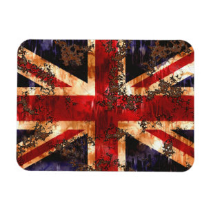 Rusted Patriotic United Kingdom Flag Magneet