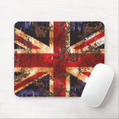 Rusted Patriotic United Kingdom Flag Muismat (Met muis)