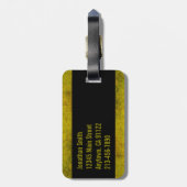 Rusted Radioactive Symbol Bagagelabel (Achterkant verticaal)