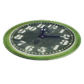 Rusted Retro Clock Green Old Time-stuk Snijplank (Hoek)
