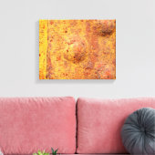 Rusted Rivette Metal Canvas Print (Insitu (Woonkamer))