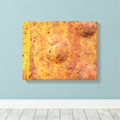Rusted Rivette Metal Canvas Print (Insitu (Houten vloer))