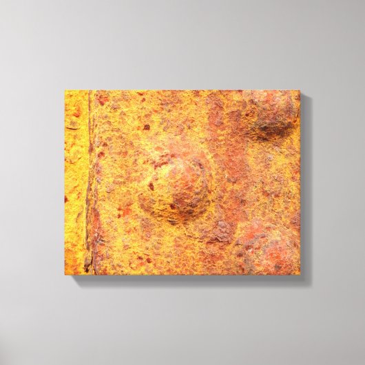 Rusted Rivette Metal Canvas Print (Voorkant)
