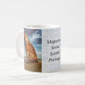 Rusted Shipwreck strandde of strandde op een stran Koffiemok (Voorkant links)