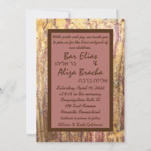 Rusted Stone Invitation III Kaart