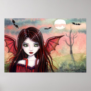 Rusteloze Schemer Vampire Poster door Molly Harris