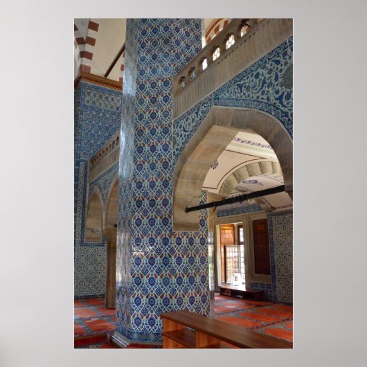 Rustem Pasha-moskee in Istanbul Poster (Voorkant)