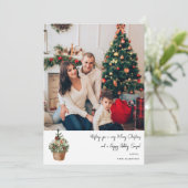Rusten Kerstdroomboom V Notitie Foto (Staand voorkant)