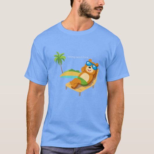 RUSTEN STRAND GEZICHT buik nijlpaard Boynton T-shi T-shirt (Voorkant)