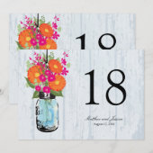 Rusten van Margriet Gerbera's op Pot Tafelnummer (Voorkant / Achterkant)